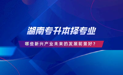 湖南專升本擇專業(yè)，哪些新興產(chǎn)業(yè)未來(lái)的發(fā)展前景好.png
