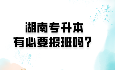 湖南專升本有必要報(bào)班嗎？.png