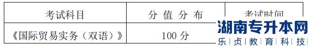 湖南信息學院專升本考試科目、分值分布及考試時間