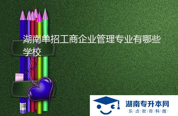 湖南單招工商企業(yè)管理專(zhuān)業(yè)有哪些學(xué)校