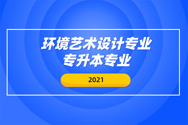 環(huán)境藝術設計專業(yè)專升本專業(yè)有哪些？